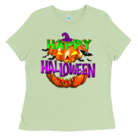 Matcha Happy Halloween Ladies Tee - NancyCooperArtShop