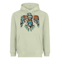 Matcha thunderbird with gemstone Heavyweight Hoodie - BarkalooDesign