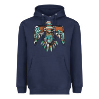Navy thunderbird with gemstone Heavyweight Hoodie - BarkalooDesign