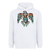 White thunderbird with gemstone Heavyweight Hoodie - BarkalooDesign