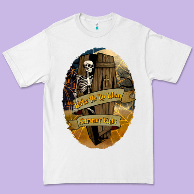 Wake Me Up When Summer Ends Premium Tee Designed By Texasbilliewilder