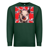 Sports Green valentine's day glitter hearts pig Premium Sweatshirt - BarkalooDesign