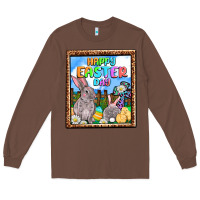 Chestnut Happy Easter Day Long Sleeve Tee - OliviaCreatesArt