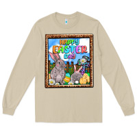 Mushroom Happy Easter Day Long Sleeve Tee - OliviaCreatesArt