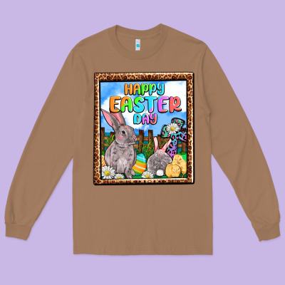 Happy Easter Day Long Sleeve Tee Designed By Oliviacreatesart