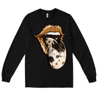 Black Western Leopard Cowhide Tongue Long Sleeve Tee - Jasminsmagicworld