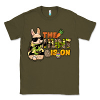 Army Green The hunt is on Easter Day Classic Tee - HowdyJamesFarm
