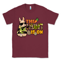 Burgundy The hunt is on Easter Day Classic Tee - HowdyJamesFarm