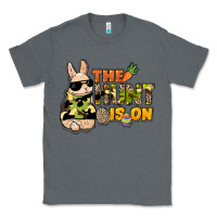 Charcoal Heather The hunt is on Easter Day Classic Tee - HowdyJamesFarm