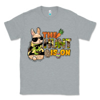 Heather Grey The hunt is on Easter Day Classic Tee - HowdyJamesFarm