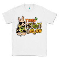 White The hunt is on Easter Day Classic Tee - HowdyJamesFarm