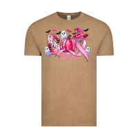 Vintage Coffee boo pink pumpkin witch breast cancer Vintage Tee - CowGirlArtShop