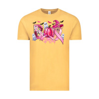 Vintage Mustard boo pink pumpkin witch breast cancer Vintage Tee - CowGirlArtShop
