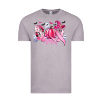 Vintage Zinc boo pink pumpkin witch breast cancer Vintage Tee - CowGirlArtShop