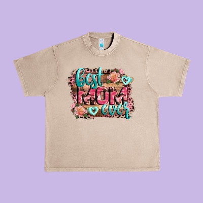 Best Mom Ever Mother's Day Urban Heavy Tee Designed By Cowgirlartshop