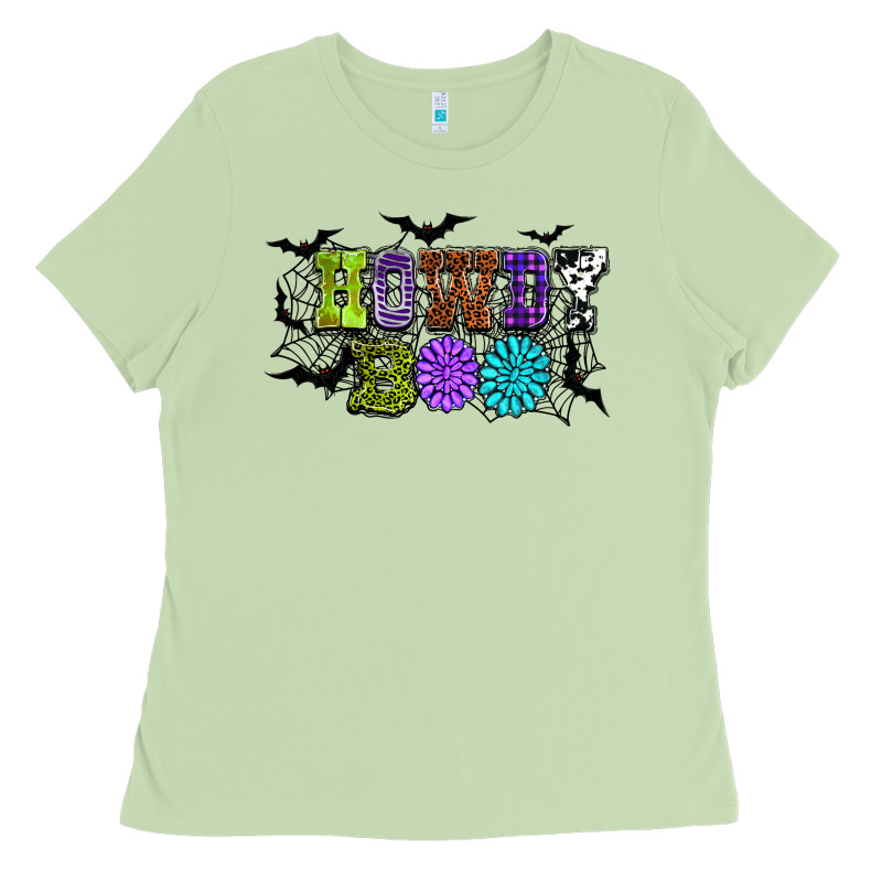 Halloween Howdy Boo Ladies Tee by NancyCooperArtShop | Teevron