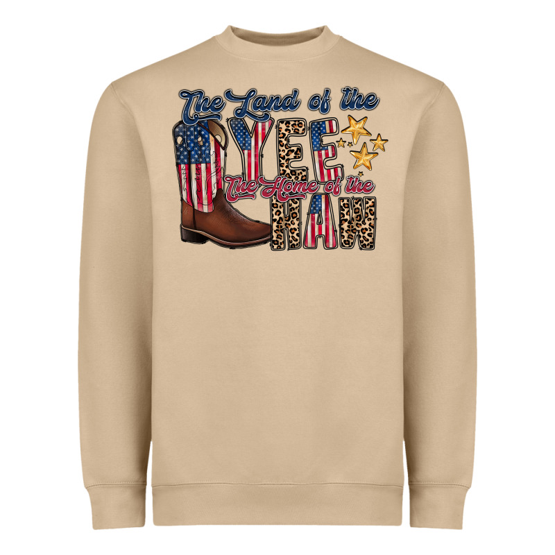 The Land Yee The Home Of The Haw Heavyweight Sweatshirt by RacoonDesign | Teevron