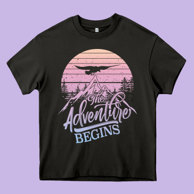 The Adventure Begins Heavy Core Tee Designed By Bettercallsaul