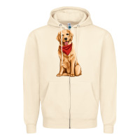 Sandshell golden retriever Zipper Hoodie - Artiststas