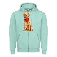 Seafoam golden retriever Zipper Hoodie - Artiststas