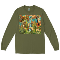Army Green Mexico Long Sleeve Tee - FaDigitalArtStudio