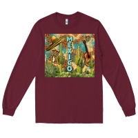 Burgundy Mexico Long Sleeve Tee - FaDigitalArtStudio