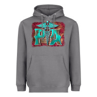 Storm physician medical symbol assistant nurse background Heavyweight Hoodie - BarkalooDesign