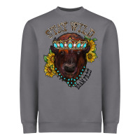 Storm turquoise bison Heavyweight Sweatshirt - RacoonDesign