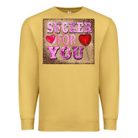 Antique Gold valentine's day sucker for you Premium Sweatshirt - BarkalooDesign