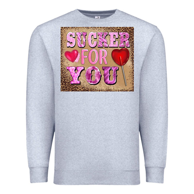 Valentine's Day Sucker For You Premium Sweatshirt by BarkalooDesign | Teevron
