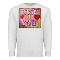 Oatmeal Heather valentine's day sucker for you Premium Sweatshirt - BarkalooDesign