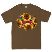 Cacao sunflower leopard serape patch Premium Tee - Jasminsmagicworld