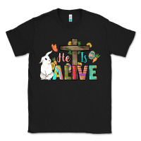 Black He is alive Easter Day Classic Tee - HowdyJamesFarm