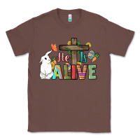 Chestnut He is alive Easter Day Classic Tee - HowdyJamesFarm