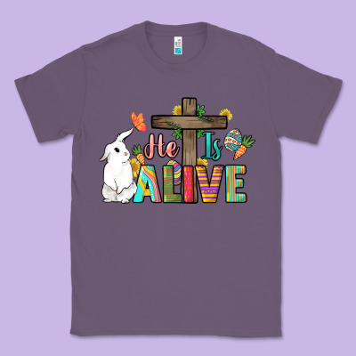 He Is Alive Easter Day Classic Tee Designed By Howdyjamesfarm