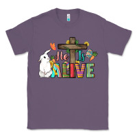 Lavender He is alive Easter Day Classic Tee - HowdyJamesFarm