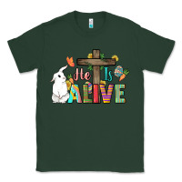 Sports Green He is alive Easter Day Classic Tee - HowdyJamesFarm