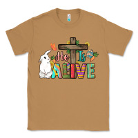 Toasted Coconut He is alive Easter Day Classic Tee - HowdyJamesFarm