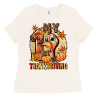 Bone My 1st Thanksgiving Ladies Tee - NancyCooperArtShop
