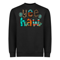 Black yee haw Heavyweight Sweatshirt - RacoonDesign