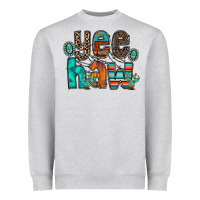 Heather Grey yee haw Heavyweight Sweatshirt - RacoonDesign