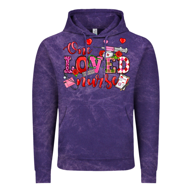 One Loved Nurse Valentine's Day Vintage Hoodie by OliviaCreatesArt | Teevron