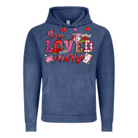 Vintage Denim one loved nurse valentine's day Vintage Hoodie - OliviaCreatesArt