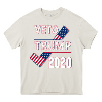 Cream Veto Trump 2020 Heavy Core Tee - Bettercallsaul