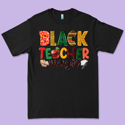 Black Teacher Magic Premium Tee Designed By Nancycooperartshop