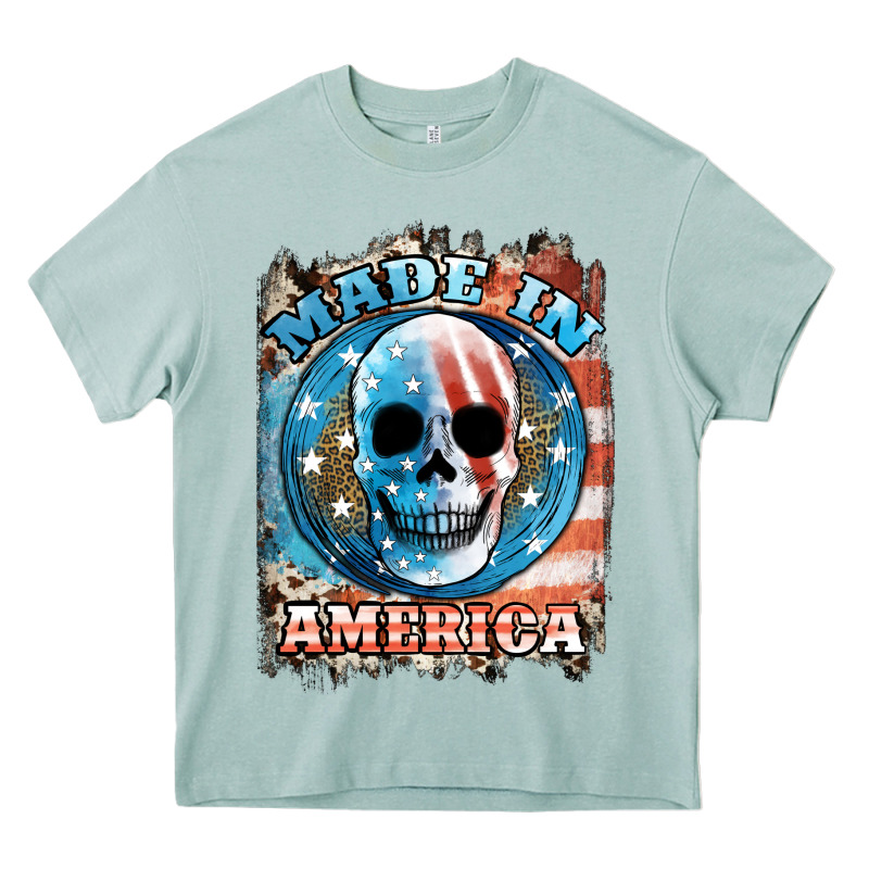 Made In America Skull Heavy Core Tee by JahusDesignShop | Teevron