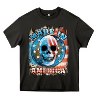 Asphalt made in america skull Heavy Core Tee - JahusDesignShop