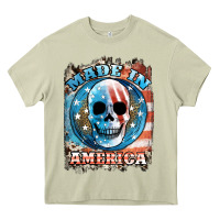 Mossy made in america skull Heavy Core Tee - JahusDesignShop