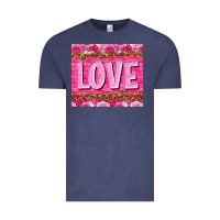 Vintage Denim Love Valentine's day tumbler Vintage Tee - HowdyJamesFarm