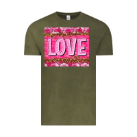 Vintage Olive Love Valentine's day tumbler Vintage Tee - HowdyJamesFarm